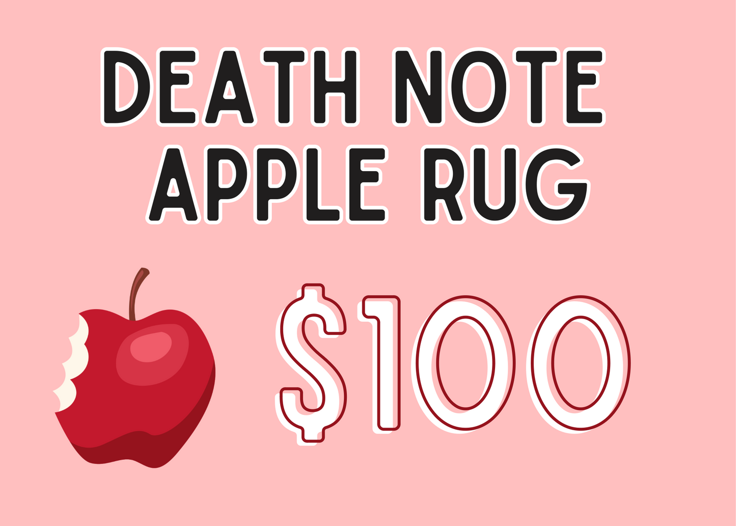 Death note apple rug