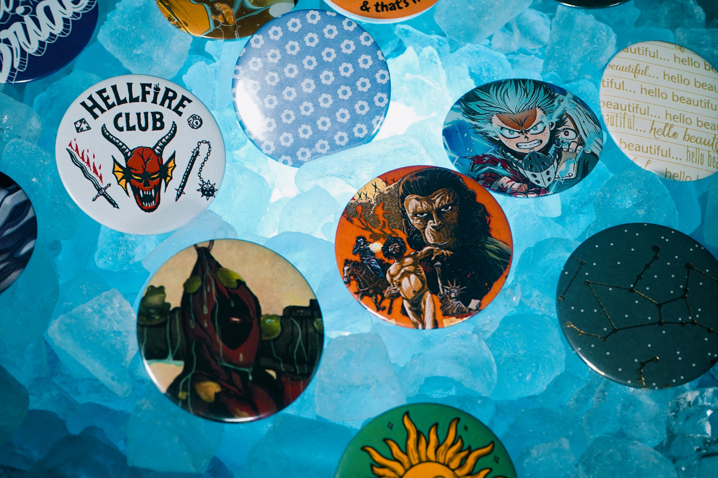 Custom Pinback Button | Pin Badge | In Memory Of | Character Pin | Personalized Gift