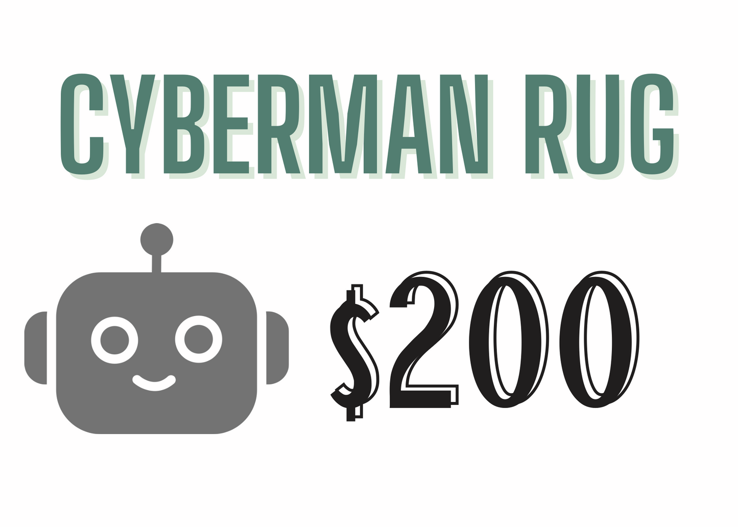 Cyberman (Dr Who) Rug